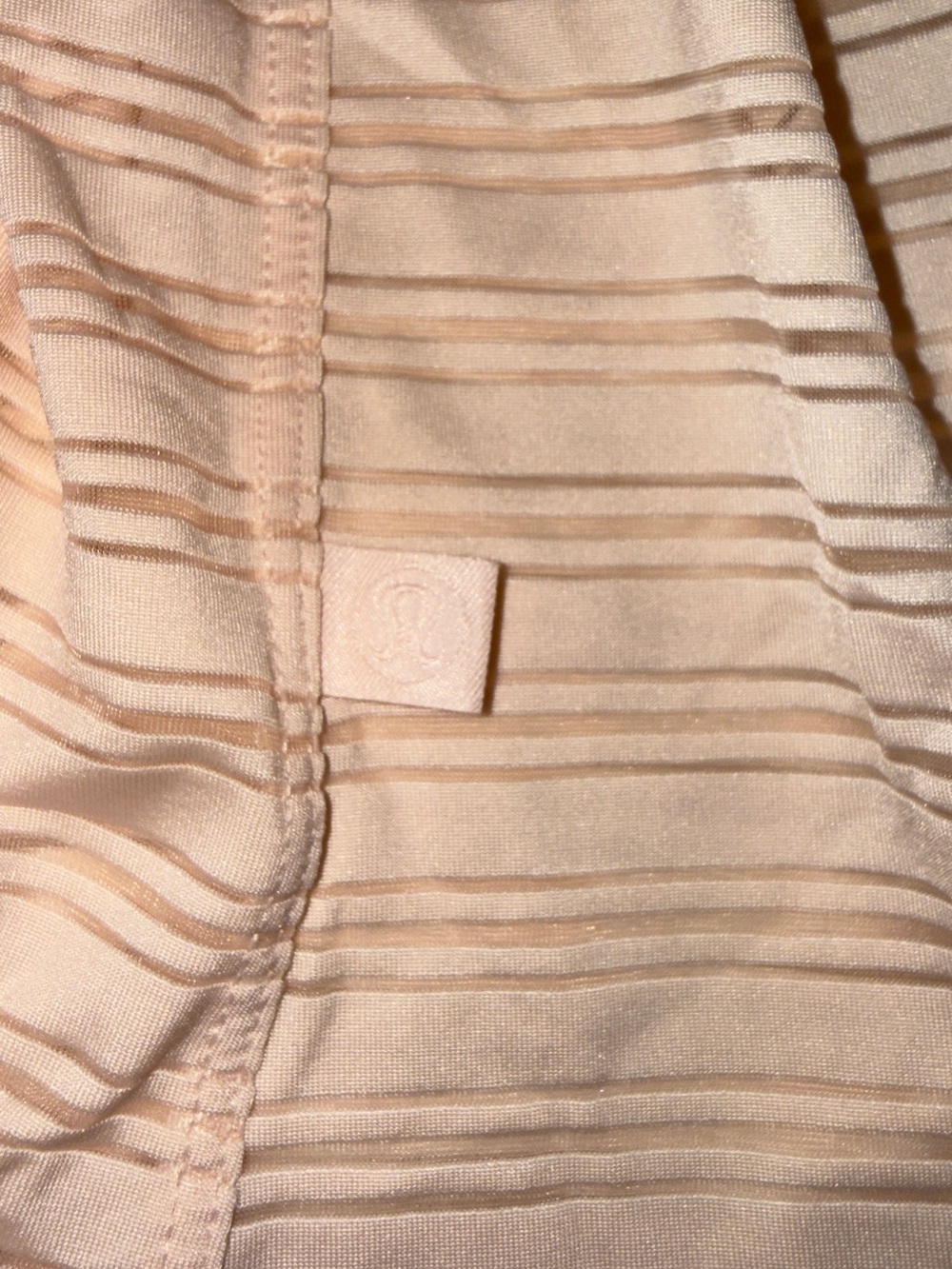 Lululemon Light Pink Striped Loose Tank Top - Picture 4 of 4